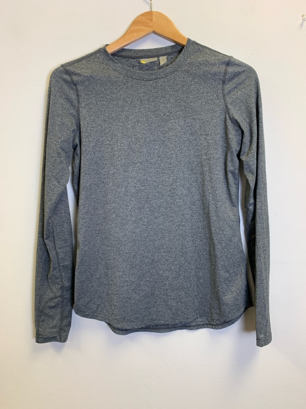 Zella Small Heathered Charcoal Crewneck Top